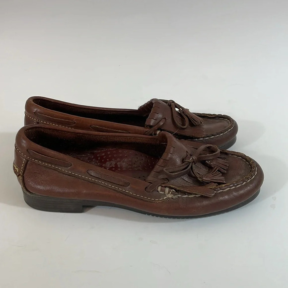 Dexter brown leather moccasin size 5M - Picture 4 of 9